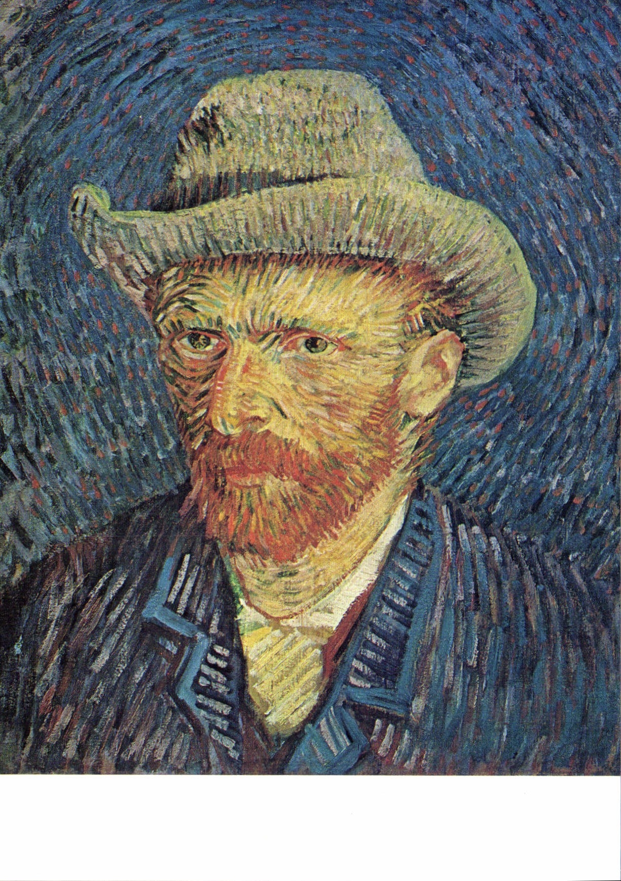 Autoportrait avec chapeau gris — 1887 — van Gogh Museum Amsterdam, édition F 344