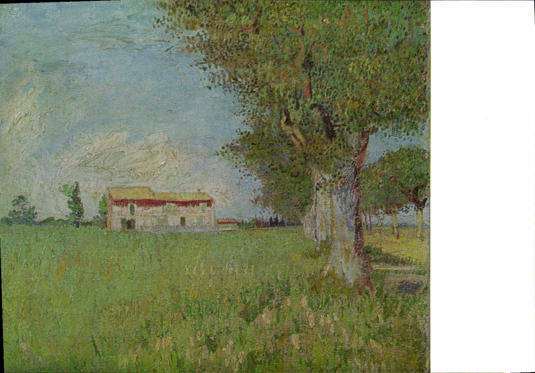 Ferme dans un champ de blé — Vincent van Gogh 1853-1890 — édition van Gogh Museum Amsterdam 1973, n° F 408