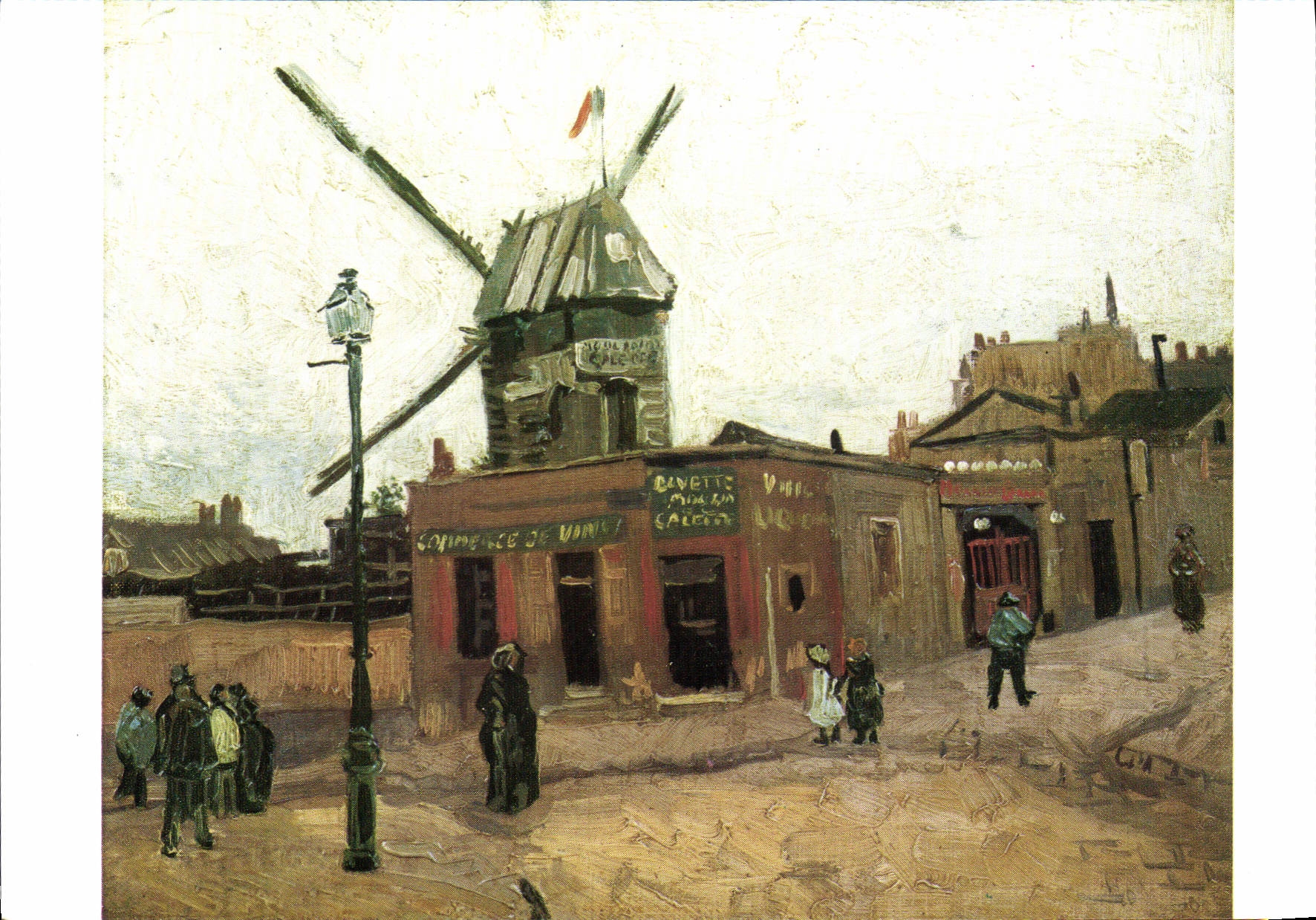 Montmartre, Moulin de la Galette — peinture de Vincent van Gogh (1886) — Rijksmuseum Kröller-Müller, Otterlo, Hollande