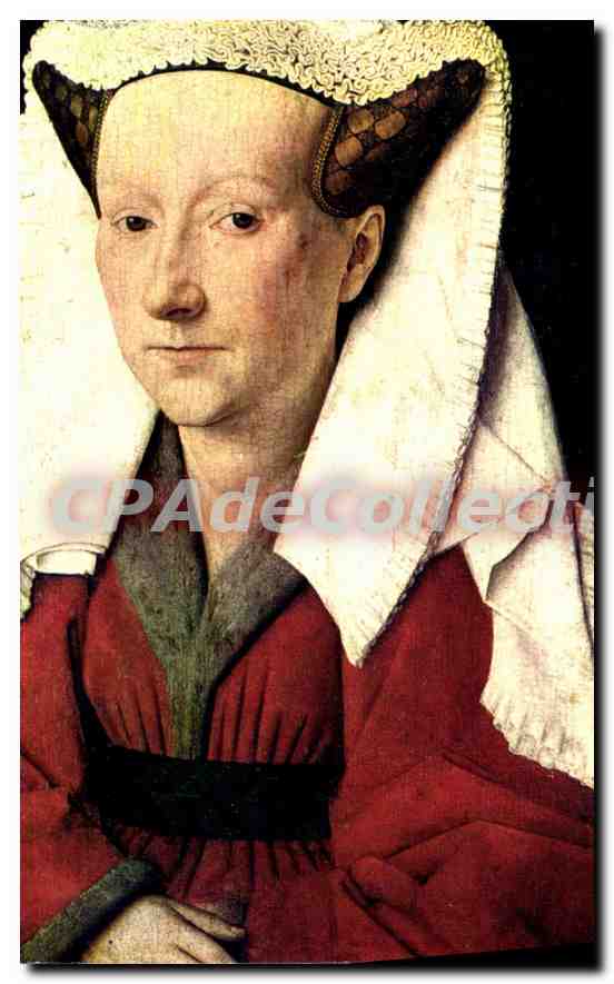 Portrait de Marguerite Van Eyck — Jan Van Eyck (1390-1441) — éditeur Phil. S.A., n° 539