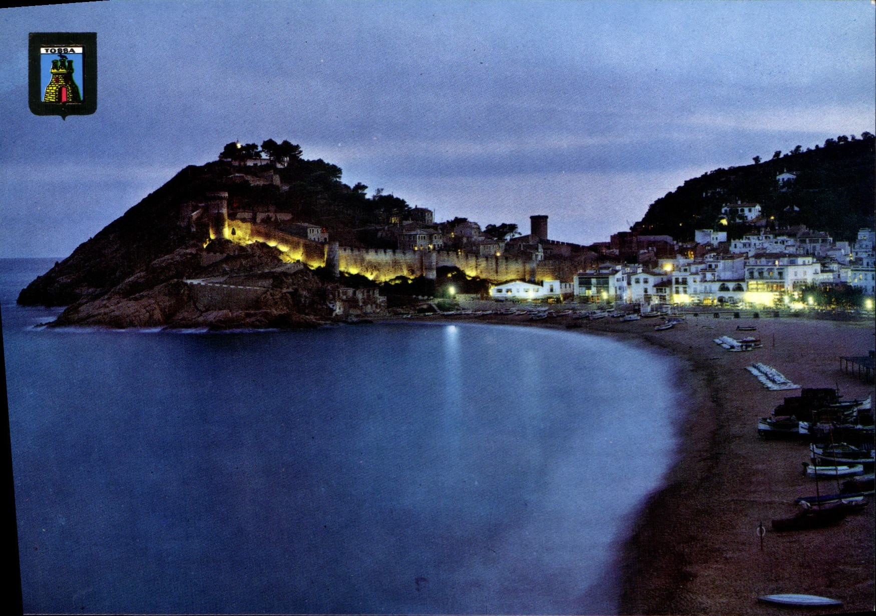 Tossa de Mar — Vue nocturne — Comercial Escudo de Oro, n° 15