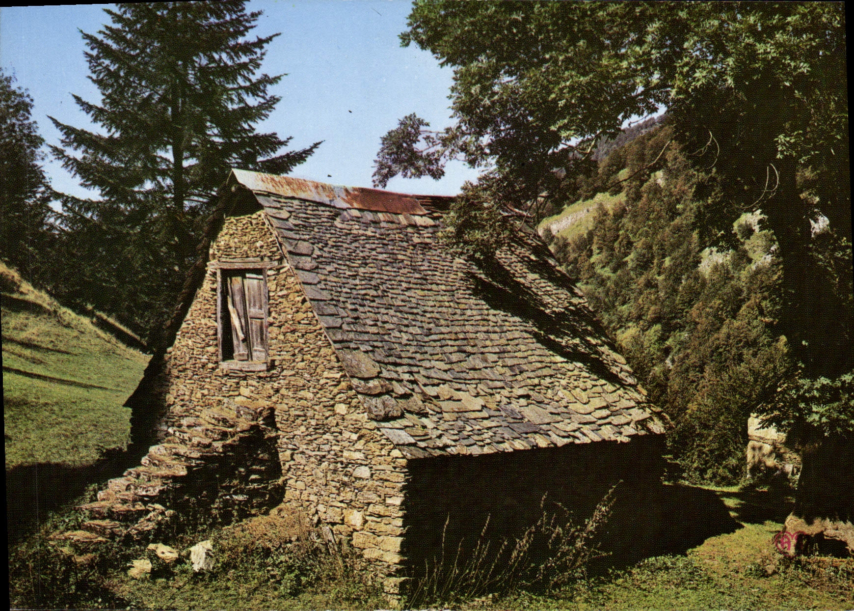 CPSM En Parcourant L'ARiege Vieille Grange Dans La Montagne
