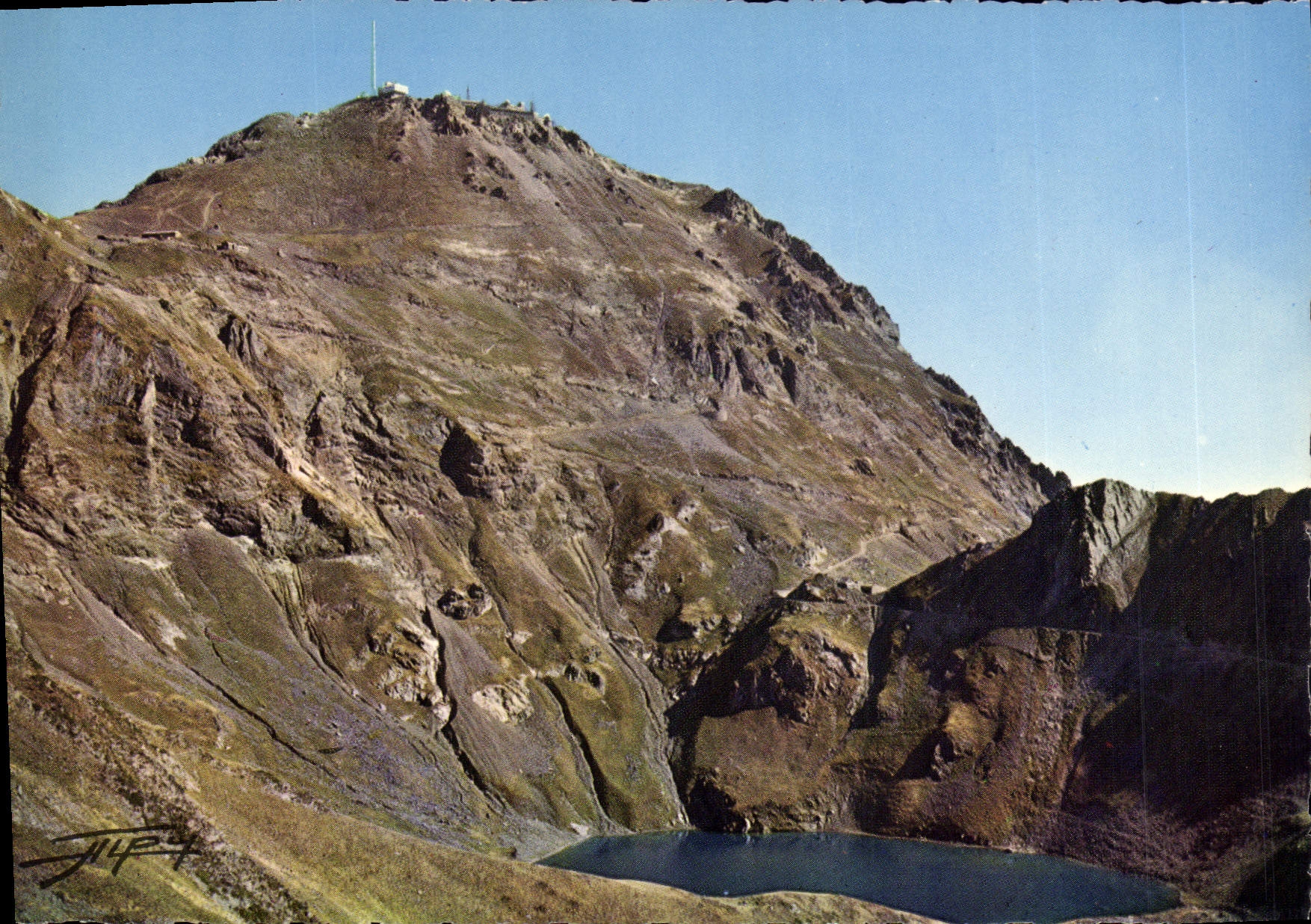 Pic du Midi de Bigorre — Observatoire et antenne O.R.T.F. — Lac d'Oncet — CLICHES ALPY
