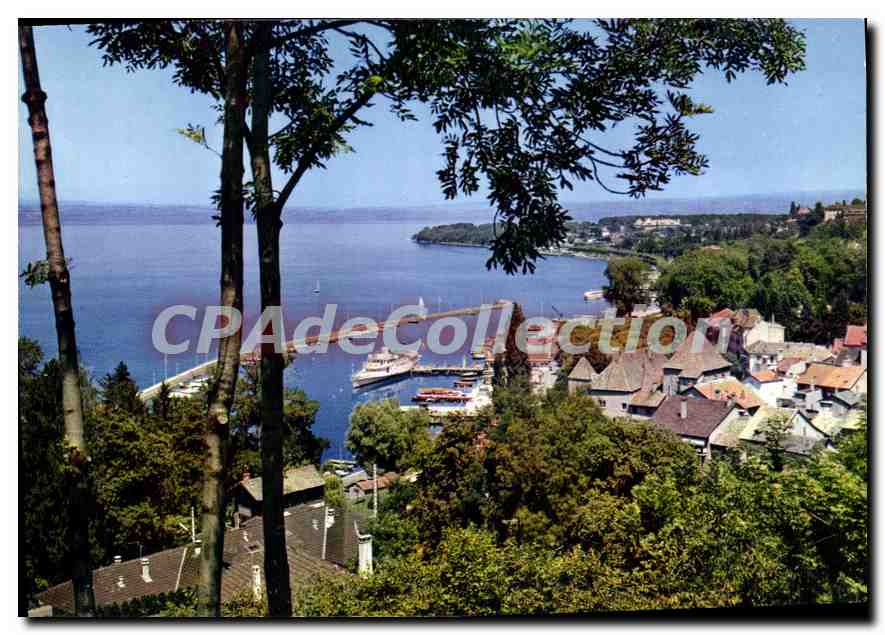 Thonon-les-Bains — Le Port, la Pointe de Ripaille et la rive Suisse — Editions CHAMBERY