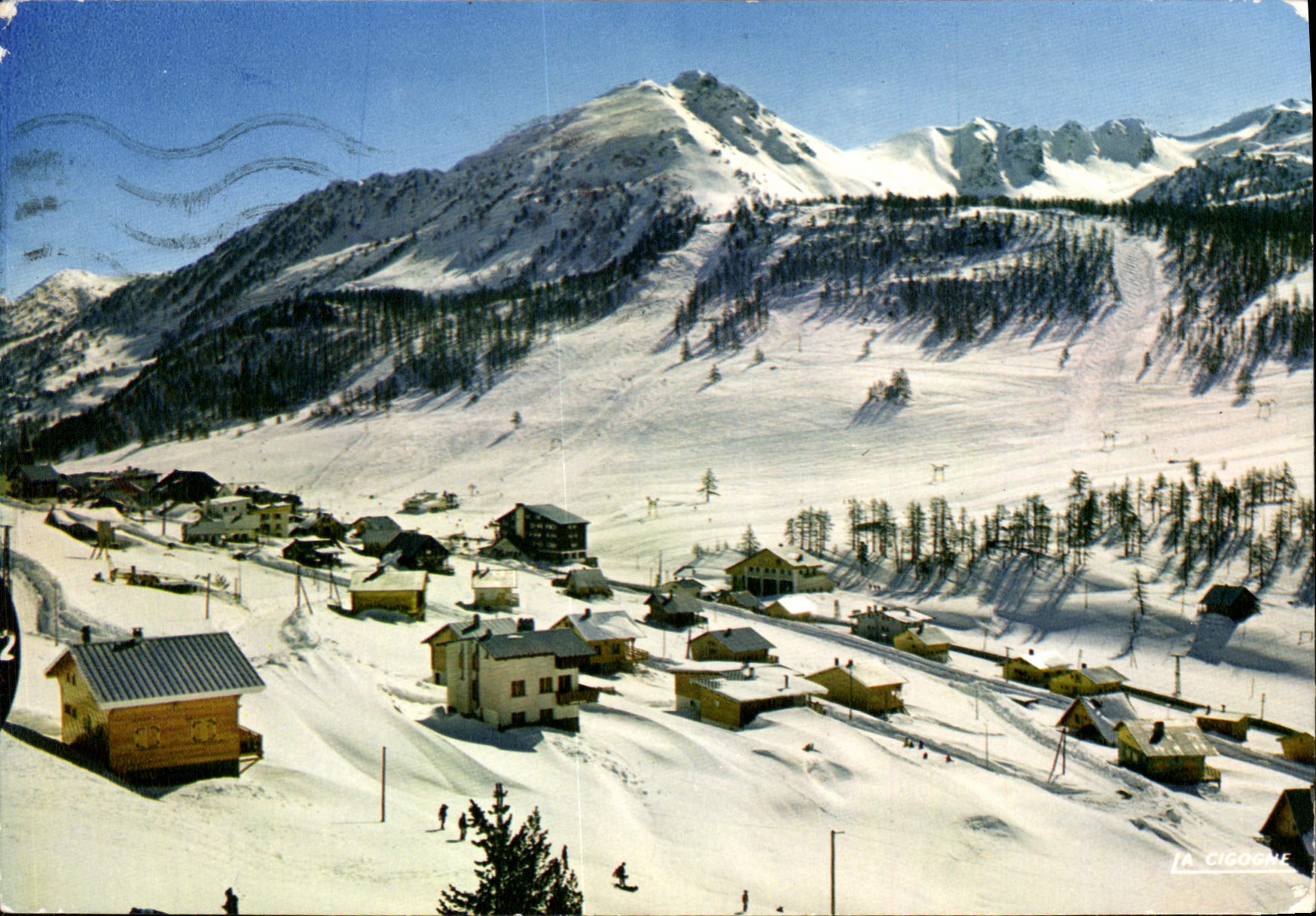La Cigogne — Vue panoramique enneigée — Édition La Cigogne, Grenoble