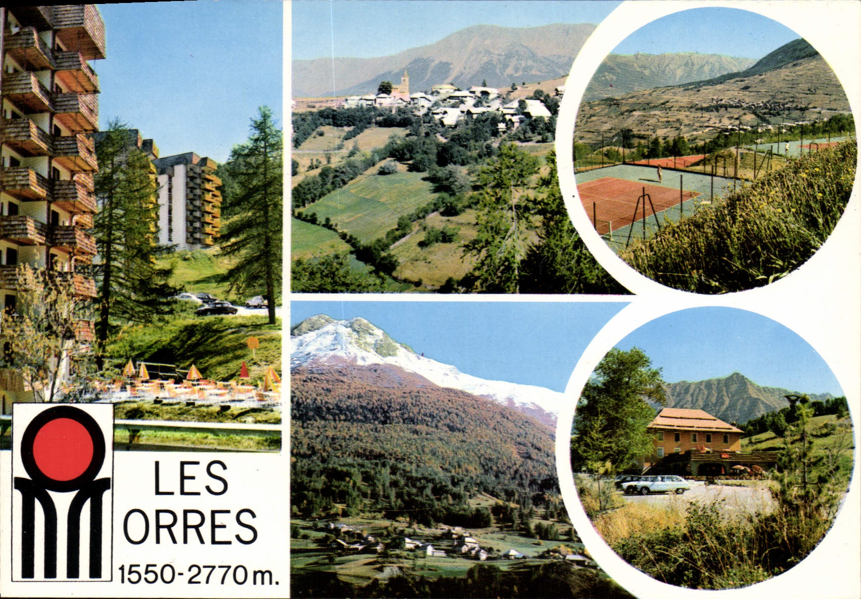 Les Orres — vue panoramique et activités — Éditions des Alpès, GAP
