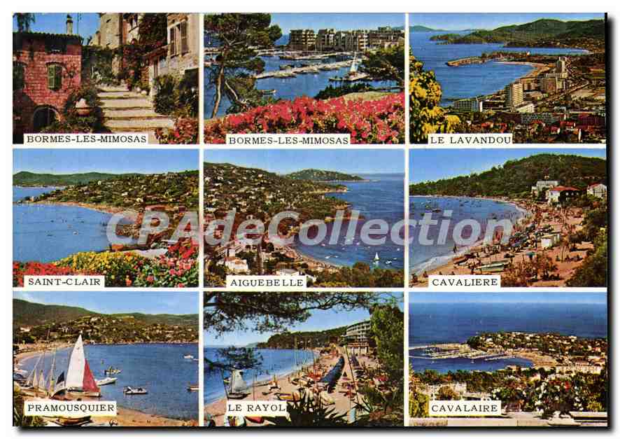 Bormes-les-Mimosas, Le Lavandou, Saint-Clair, Aiguebelle, Cavalière, Pramousquier, Le Rayol — CPAdeCollection