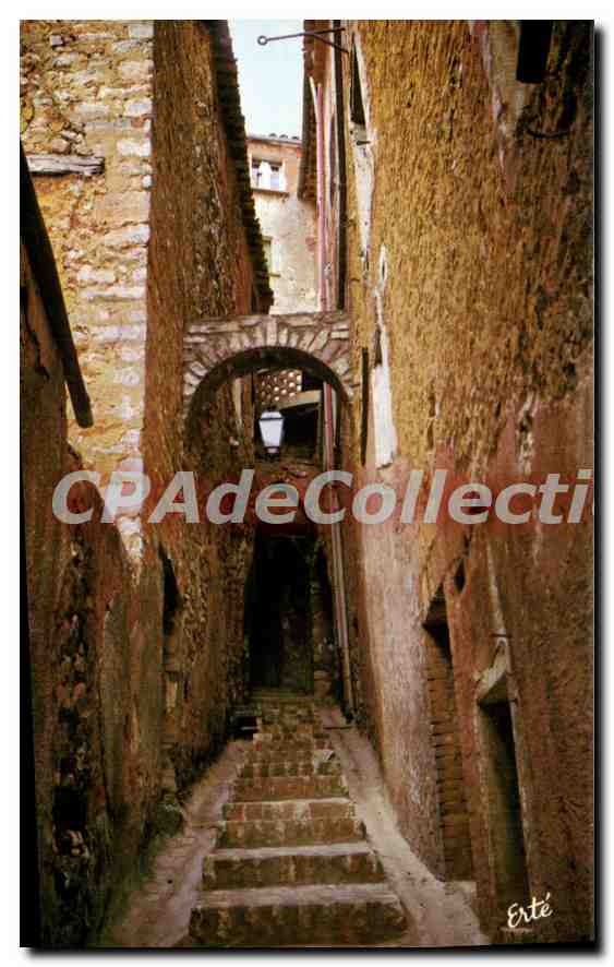 Ruelles de Provence — Vue de ruelles étroites avec arcade — Éditeur Erté, n° 1017