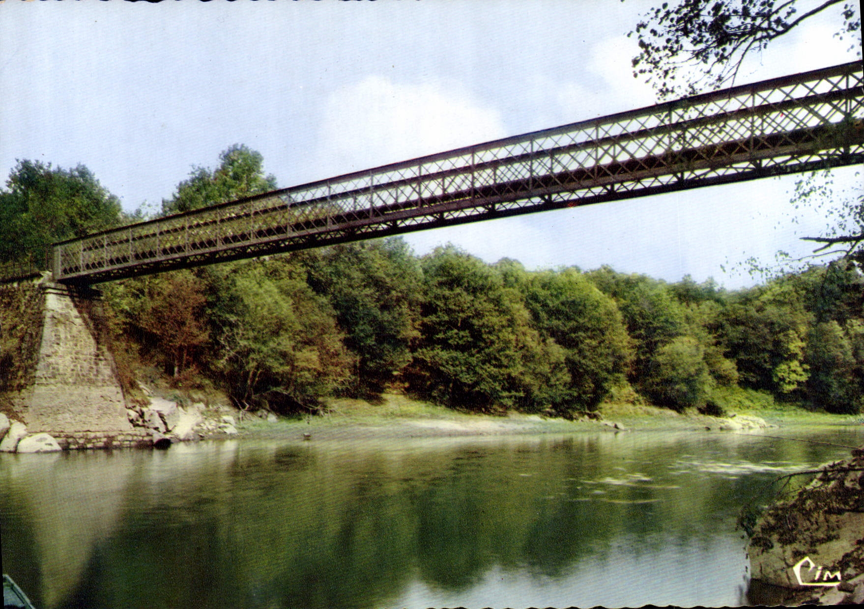 Passerelle de Chantaud — Lavaveix-les-Mines (23) — Imprimeur Combier Saterellus