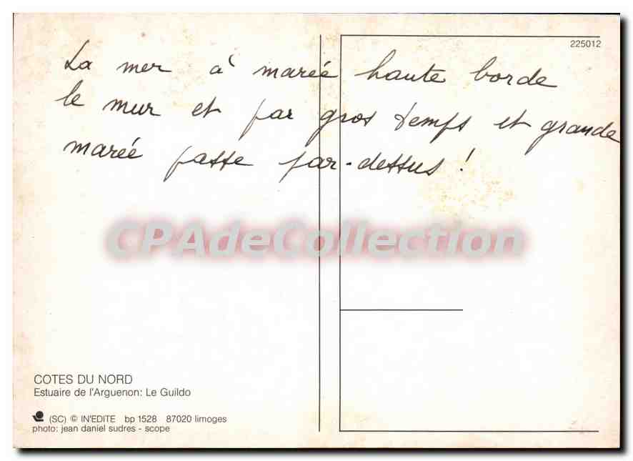 Estuaire de l'Arguenon — Le Guildo — IN'EDITÉ — Verso