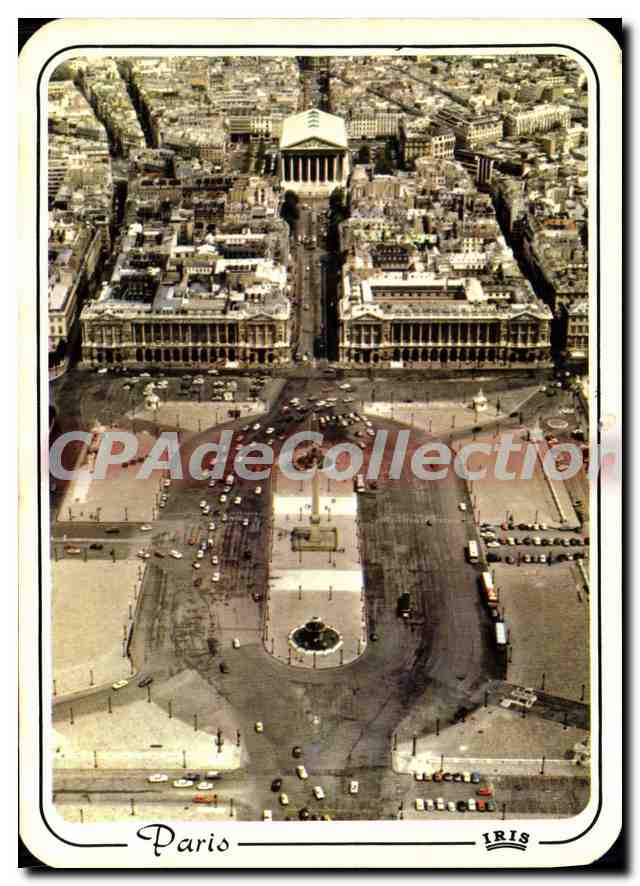 Paris — Place de la Concorde et l'Église vue d'avion — IRIS