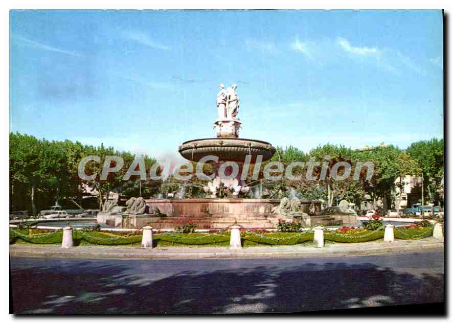 Aix-en-Provence — La Grande Fontaine (XIXe siècle) — Diffusion Europa Marseille