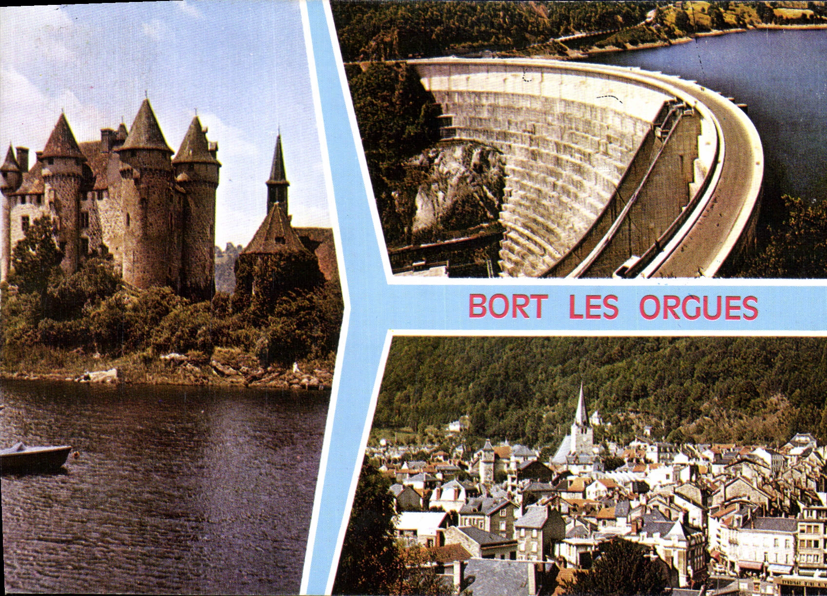 Bort les Orgues — Château, barrage et village — Station Verte de Vacances - Relais