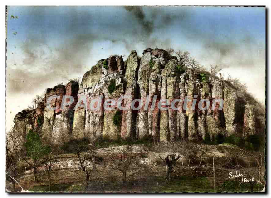 Les Orgues de Bort — Roches de basalte dominant la ville de Bort — Sully Bort