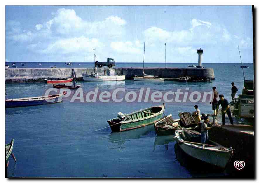 CPSM Ile de re Revideux C Mme Le Port et la Jetee 