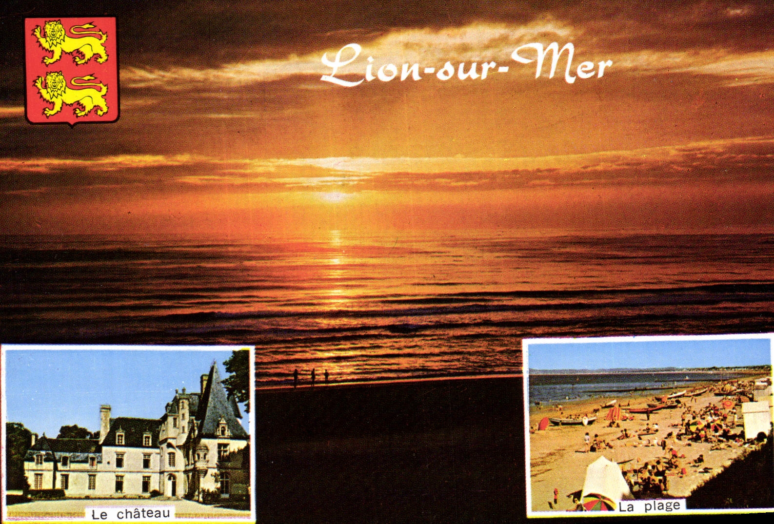 Lion-sur-Mer — Le château et La plage — Éditeur ARTAUD, Nantes