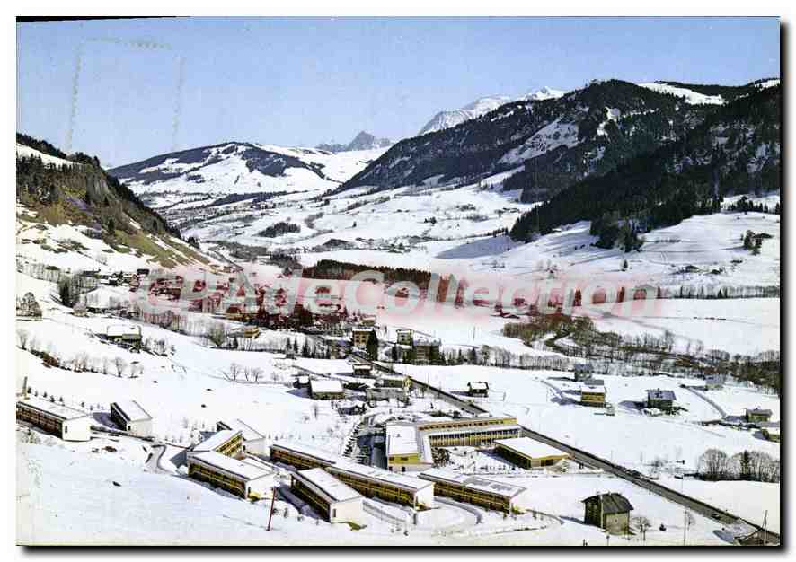 Halbmoderne Ansichtskarte Familienurlaubsdorf Praz sur Arly und Tal des Arly