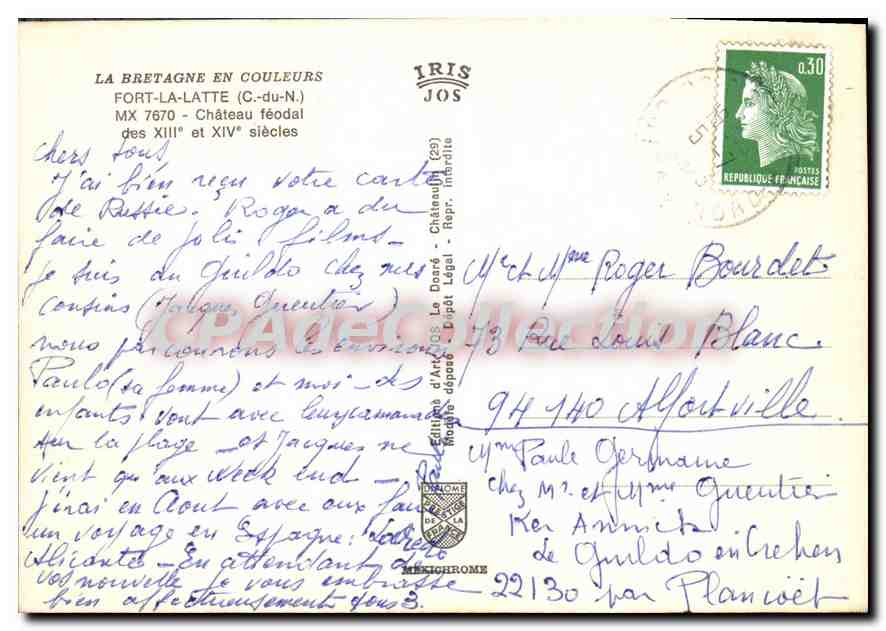 CPSM La Bretagne en Couleurs Fort la Latte C du N Chateau feodal des XIII ei XIV siecles — Reverso