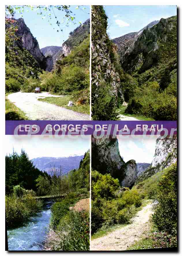 CPSM Environs de Fougax Les Gorges de la Frau 