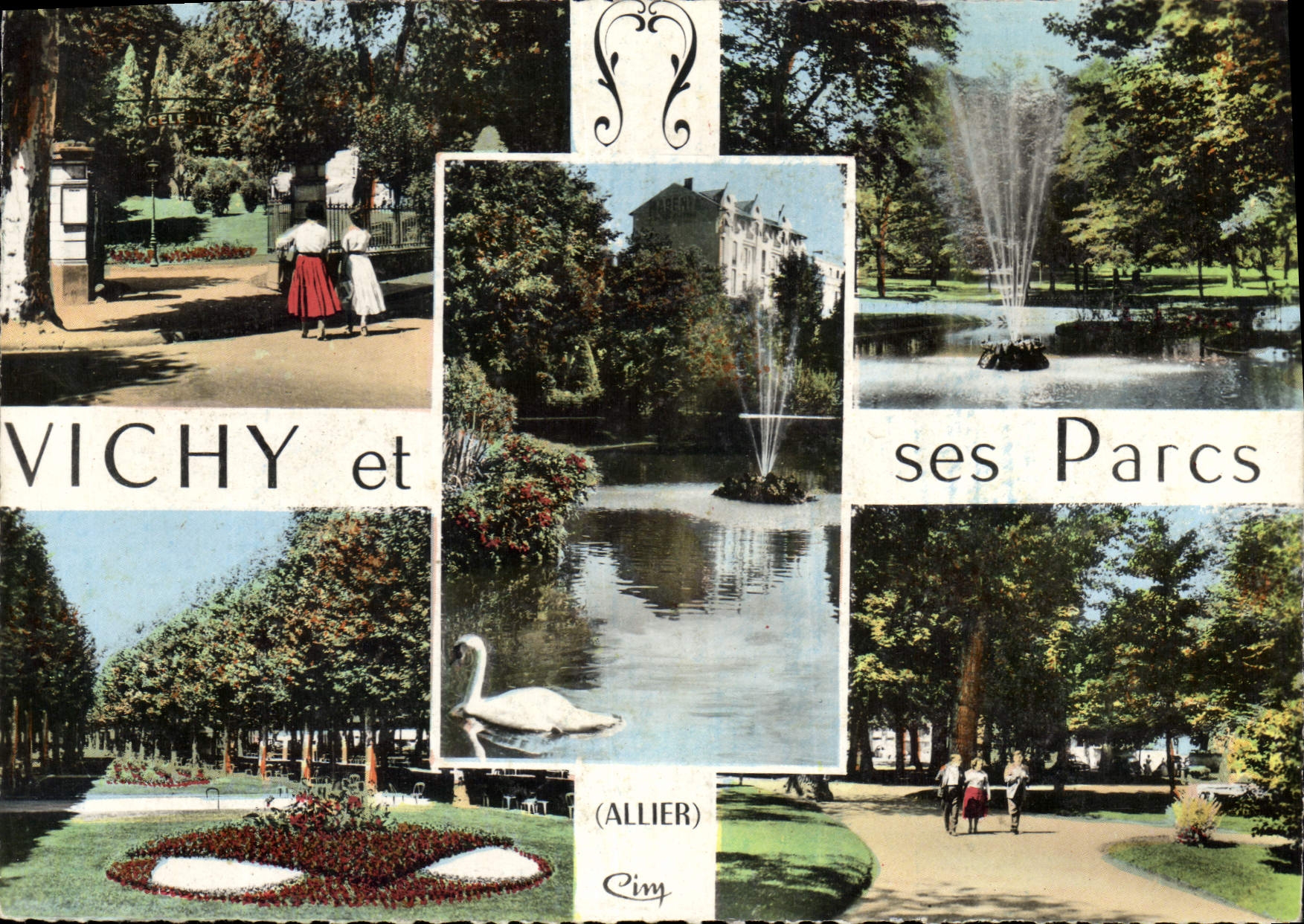 Vichy et ses Parcs — (Allier) — Combière (éditeur) - Anverso