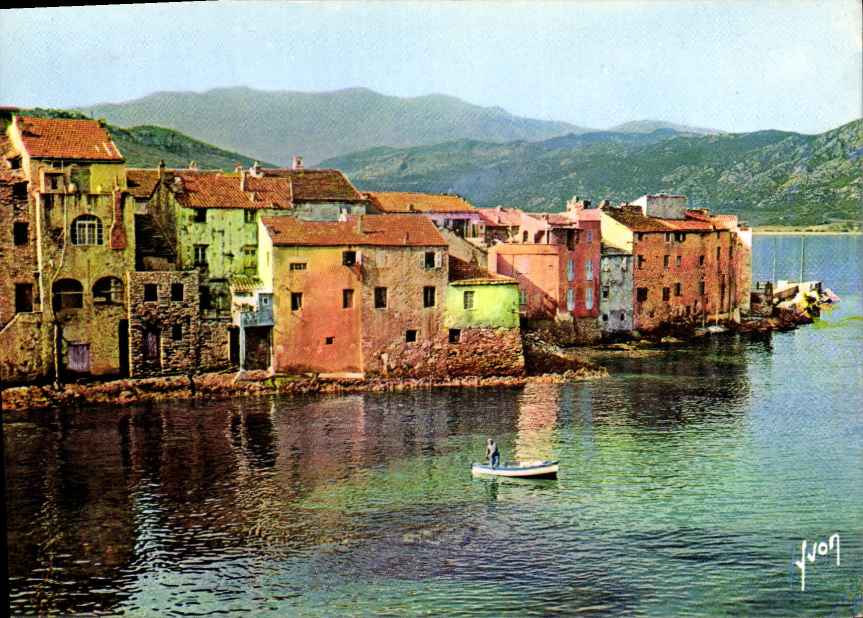 CPSM La Corse Oasis de Beaute Saint Florent Village bati a fleur d'eau dans un site remarquable