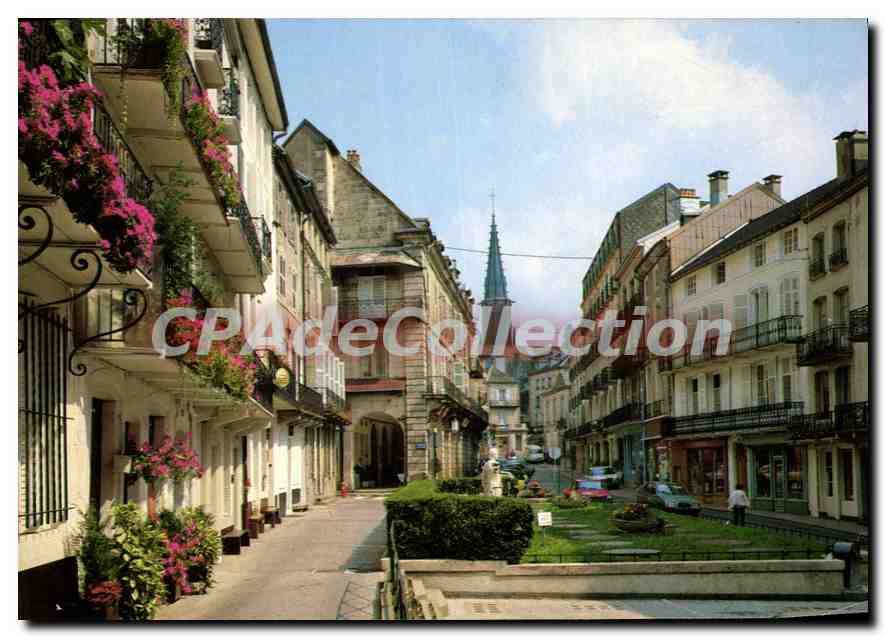 CPSM Plombieres les Bains Vosges Okace des Bains Romains rue Stanuslas 