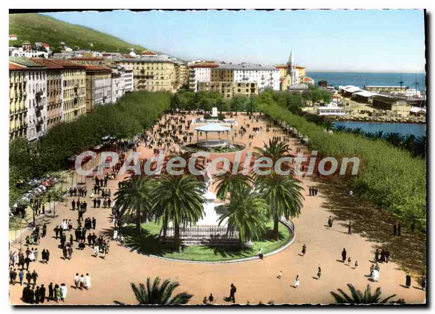 Bastia - Place Saint-Nicolas — vue aérienne — Éditions M.-C. Miramont