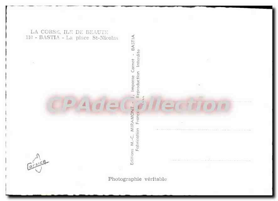 Bastia - Place Saint-Nicolas — vue aérienne — Éditions M.-C. Miramont — Reverso