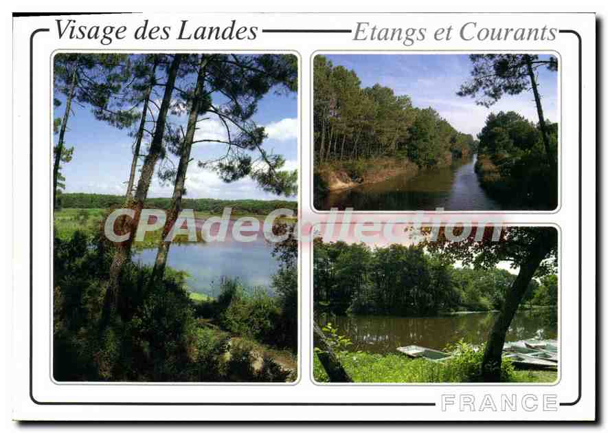 CPSM l'Etang et courannt de Mimizan Courant de Soustons 