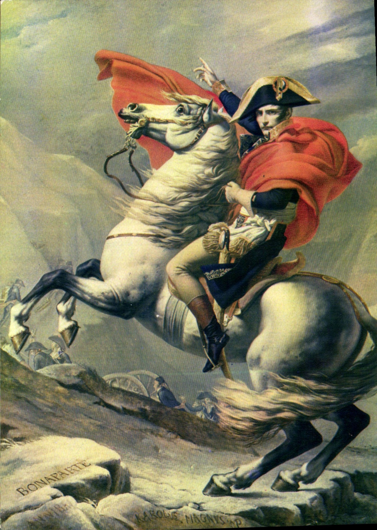 CPSM Couleurs et Lumiere de France Bonaparte Alpes par David Musee de Versailles 