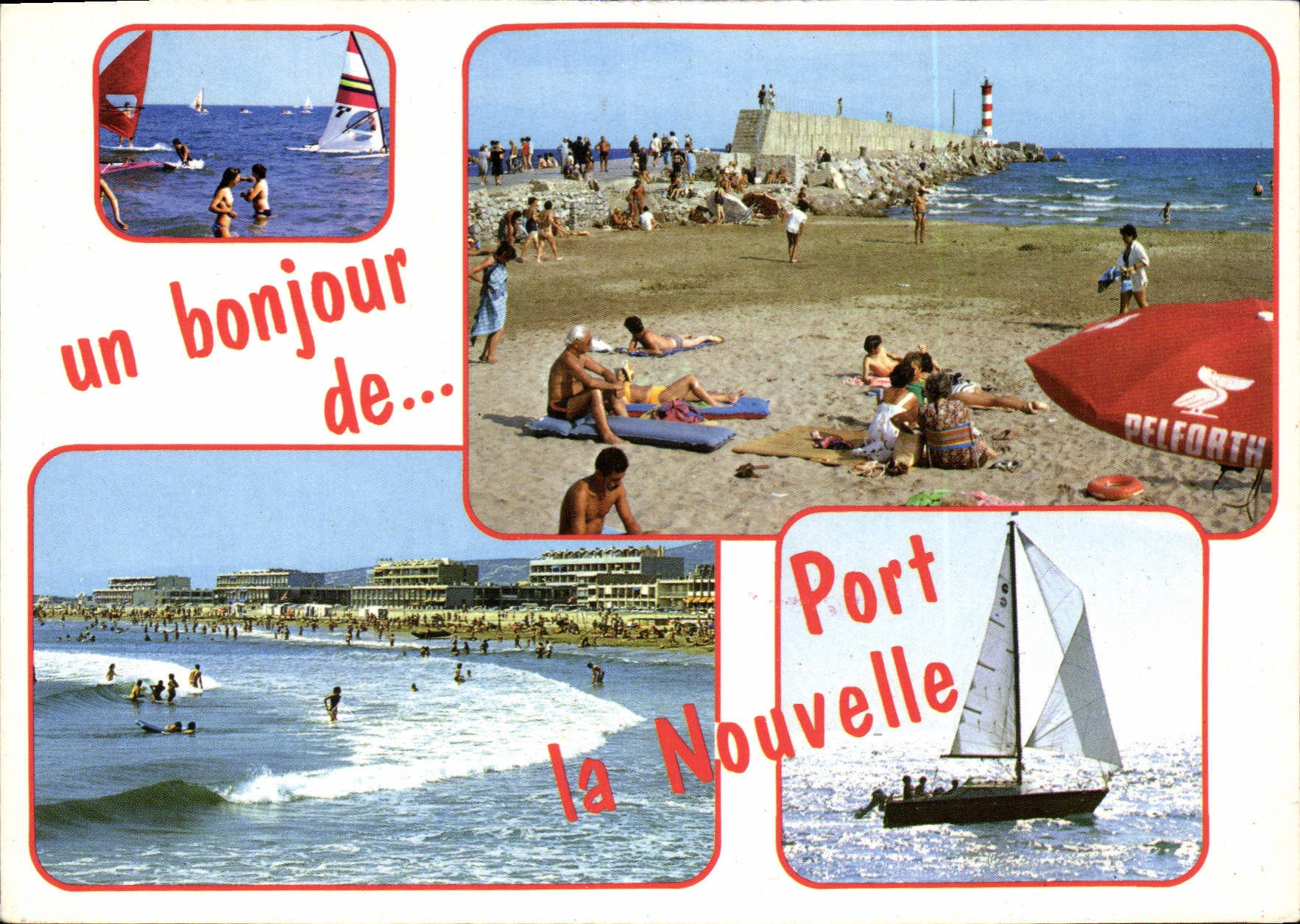 CPSM Port la Nouvelle La plage le phare 