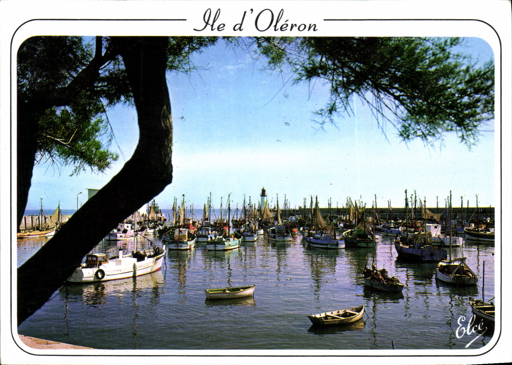 Hafen von Oléron — Blick auf den Leuchtturm — Verlag Elcée, Nr. 6165