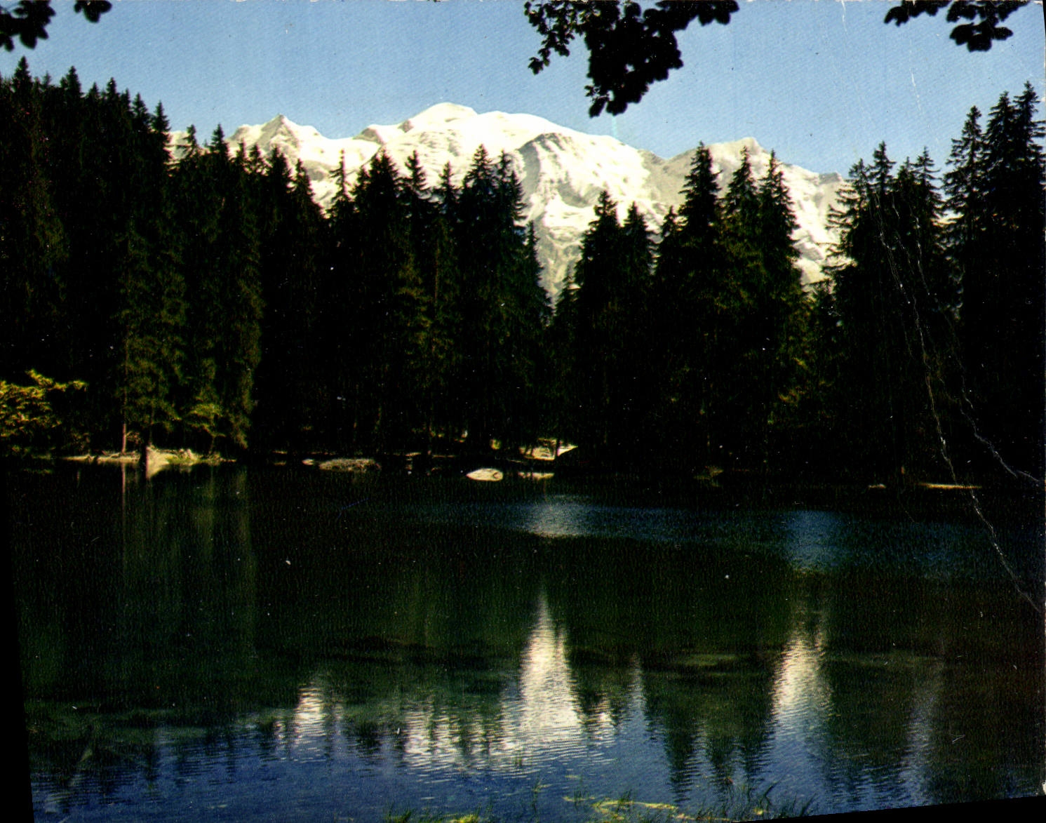 Le lac vert et le massif du Mont Blanc — Salanches — Mexichrome