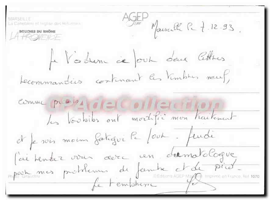 Vue de la rue de la République à Marseille — éditeur AGEP, n° 1070 — Reverso