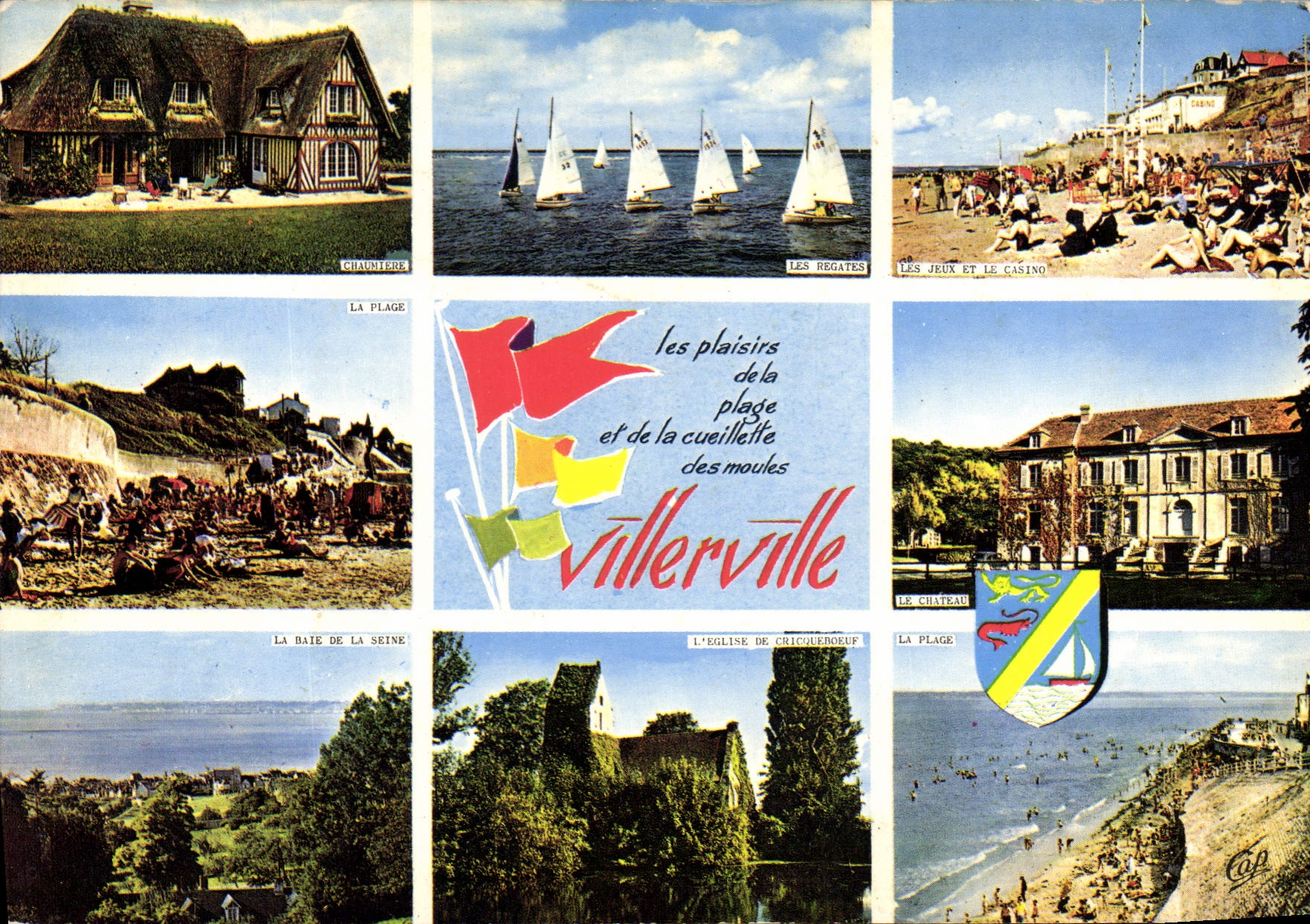 Villerville — Les plaisirs de la plage et de la cueillette des moules — Elnacap