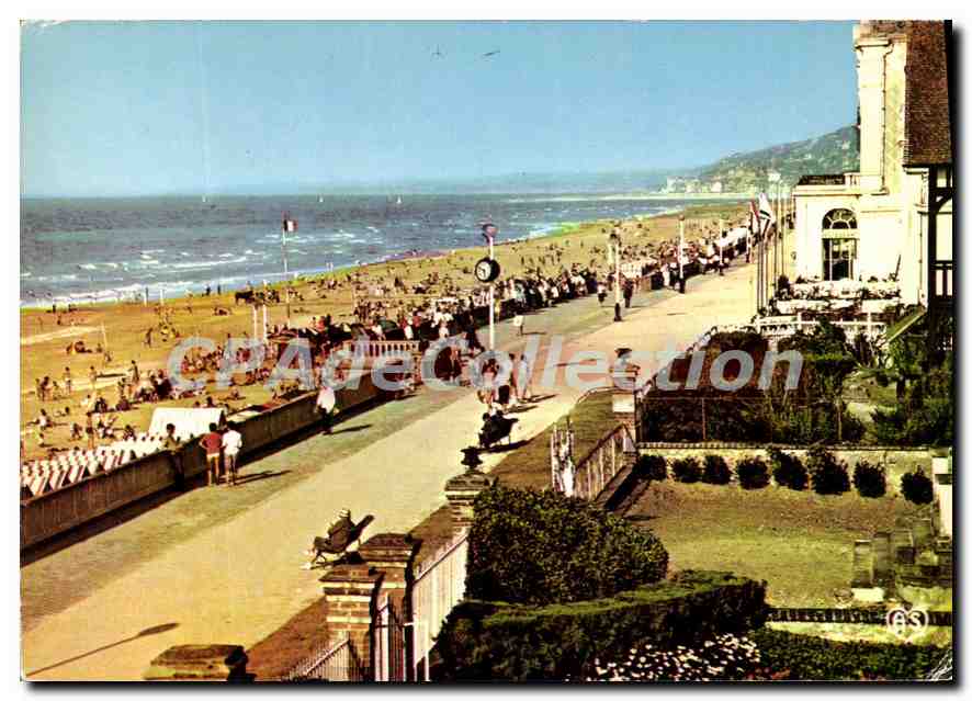 La digue et vue générale de la plage — Cabourg (Calvados) — ARTAUD Frères - Éditeurs