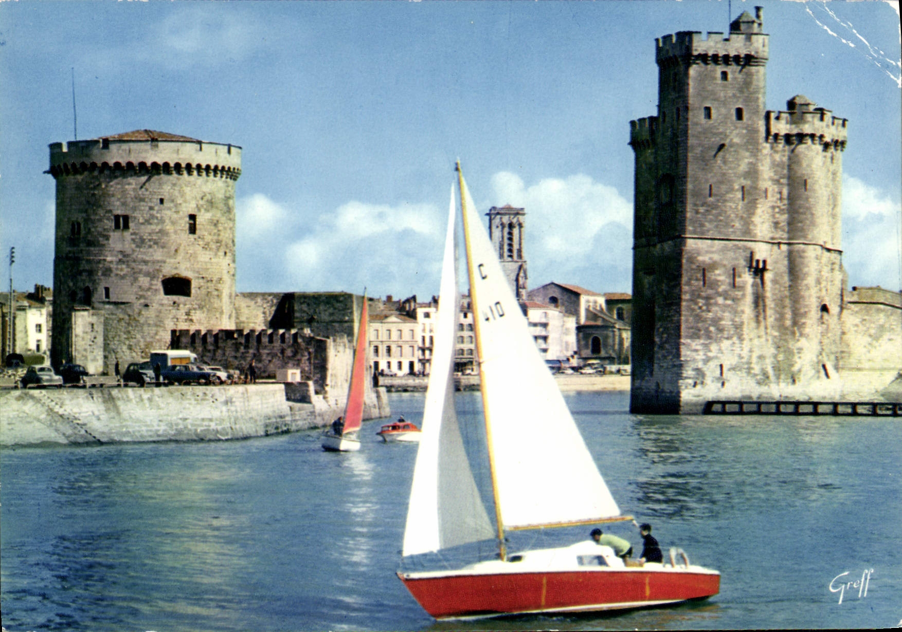 La Rochelle — Ketten-Turm und Turm Saint-Nicolas — Greff