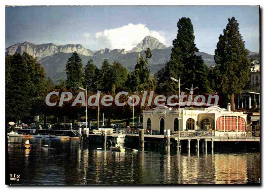 Evian-les-Bains — Le débarcadère et la Dent d'Oche — Mexichrome