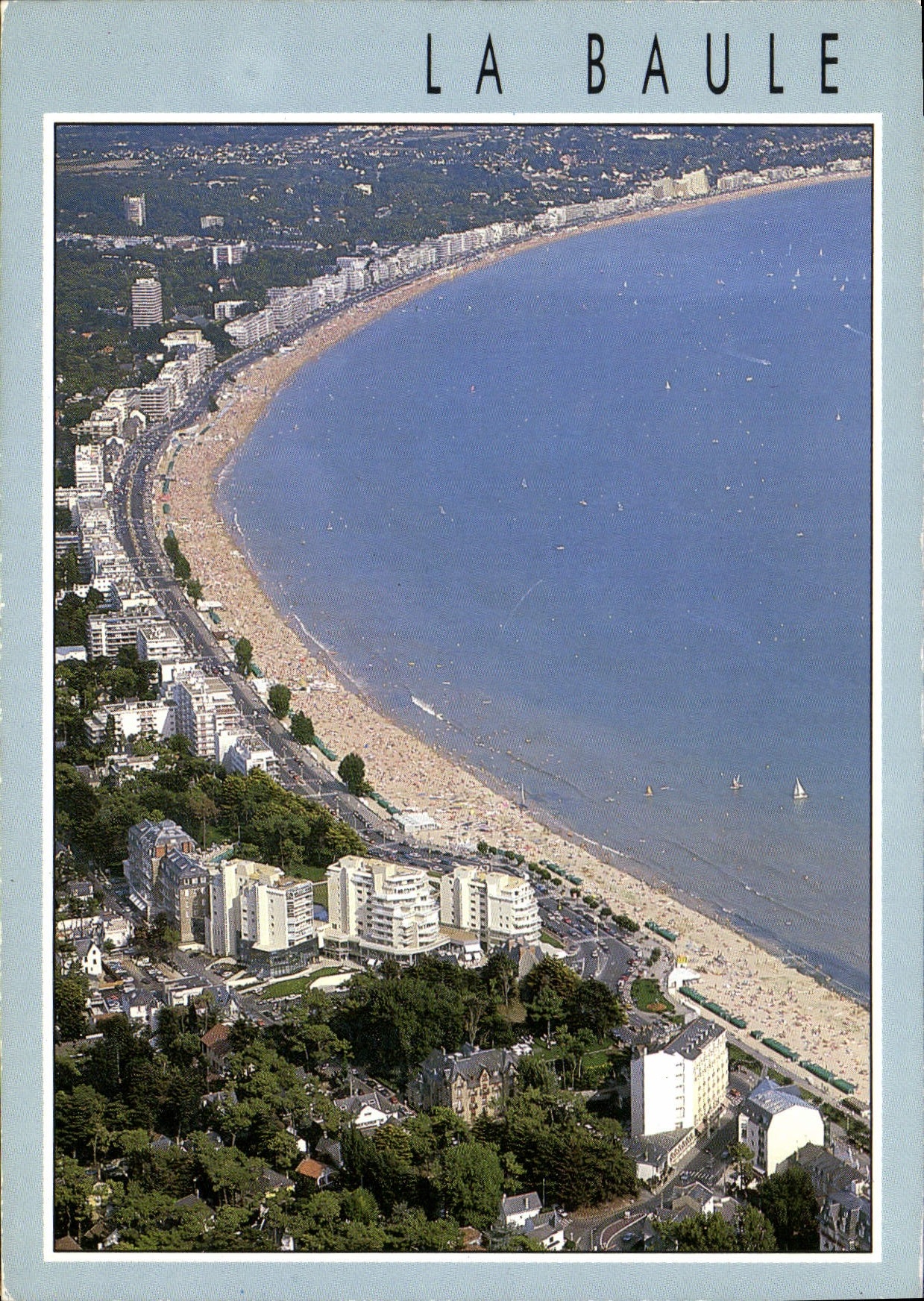 CPSM La Bretagne en Couleur la Baule Loire Atlantique vue generale 