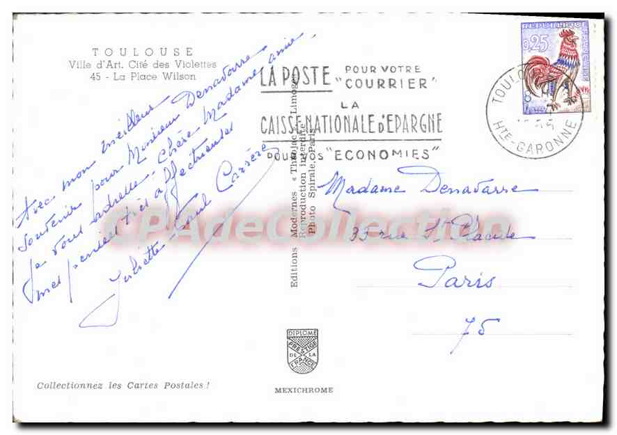 Vue aérienne de Toulouse — Cité des Violettes — Éditions Mexichrome — Reverso