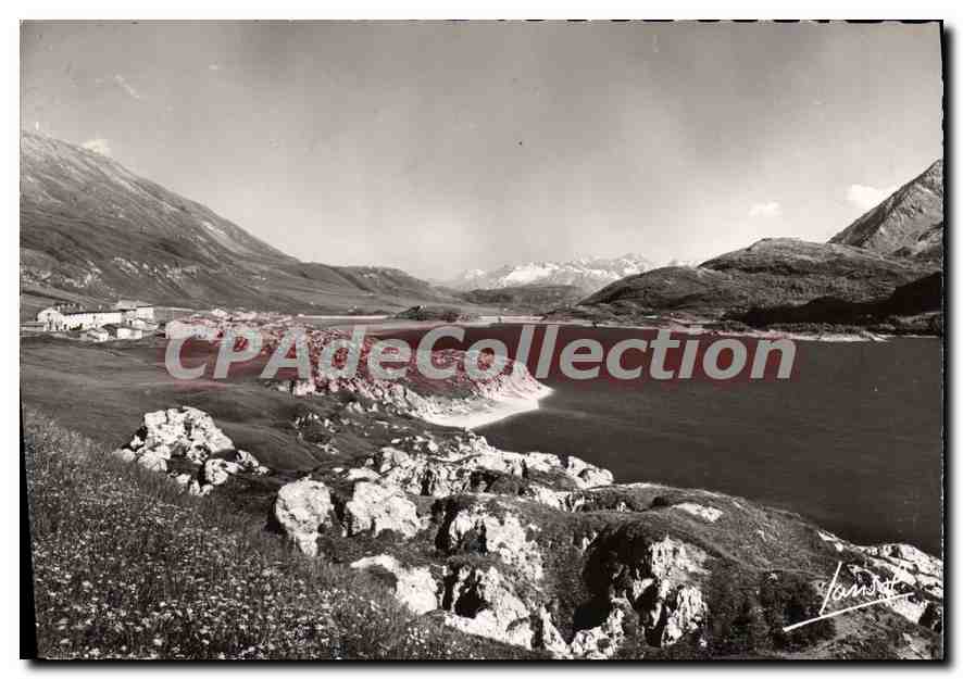 CPSM Mont Cenis Son Lac ses hotels et la Vallee de Turin 