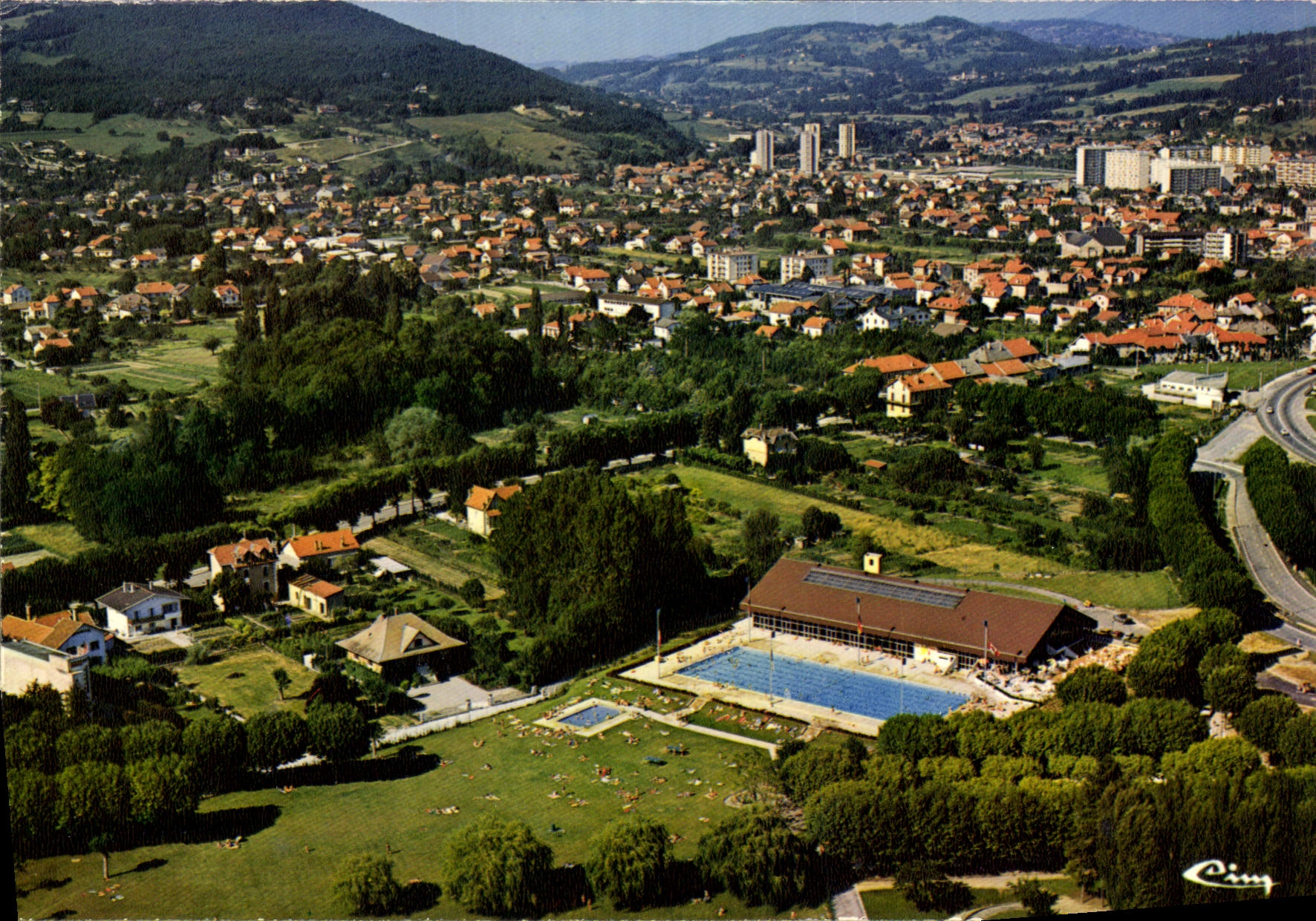 CPSM Aix les Bains la Savoie la Piscine 