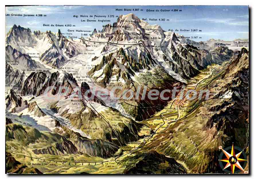 Mont Blanc — Tal von Chamonix — Lumicap