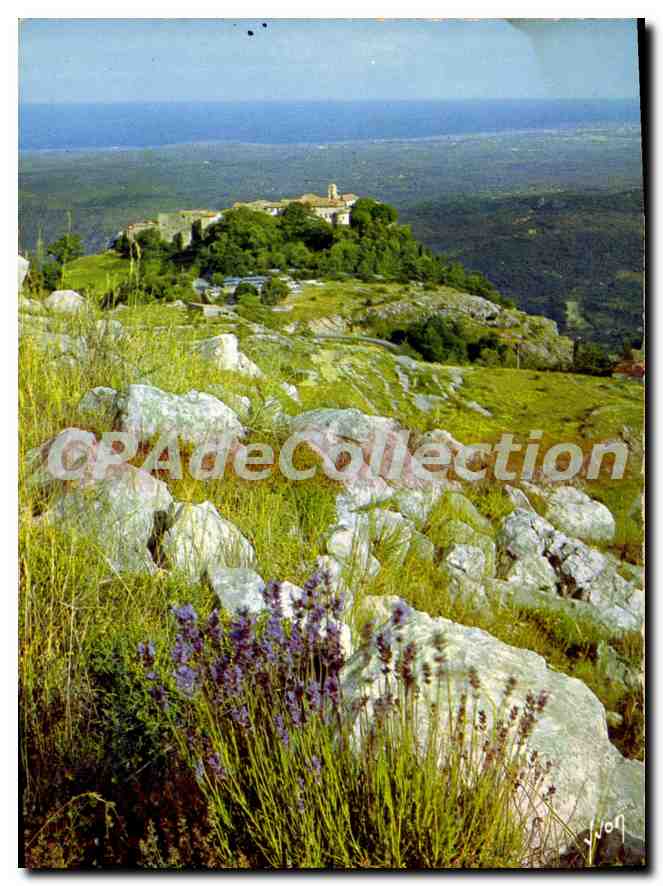 CPSM La Cote d'Azur Miracl de la nature Gourdon la Sarrazine A M le village perche et son magnifique