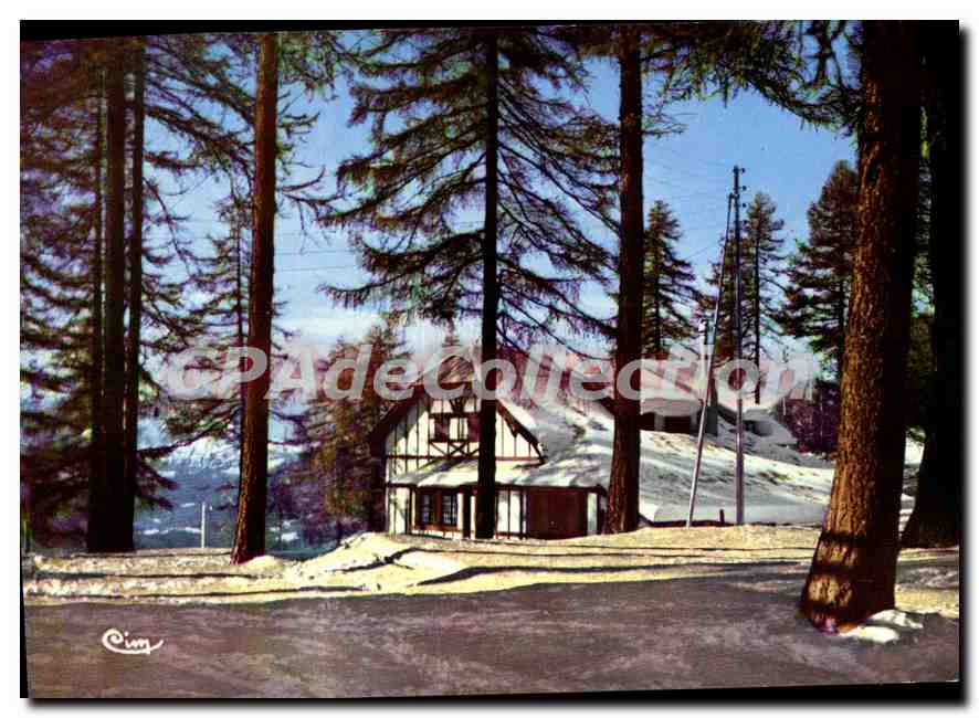 CPSM Valberg A Mar station d'hiver et station estivale l'Oustales dans les Melezes en hiver 