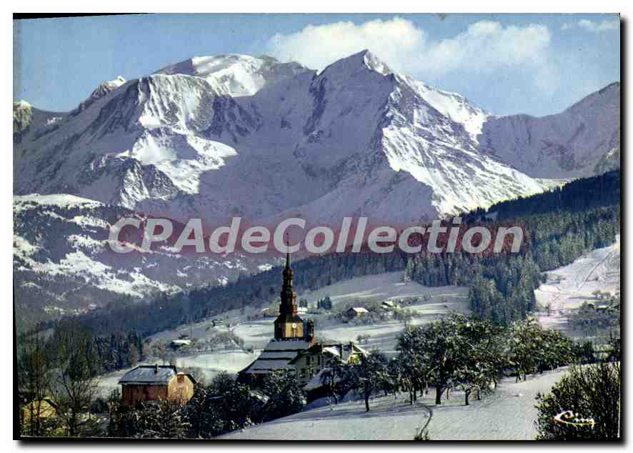 Combloux (74) - L'Église face au Mont-Blanc — Imprimerie R. Acon (71) - Ci. 40