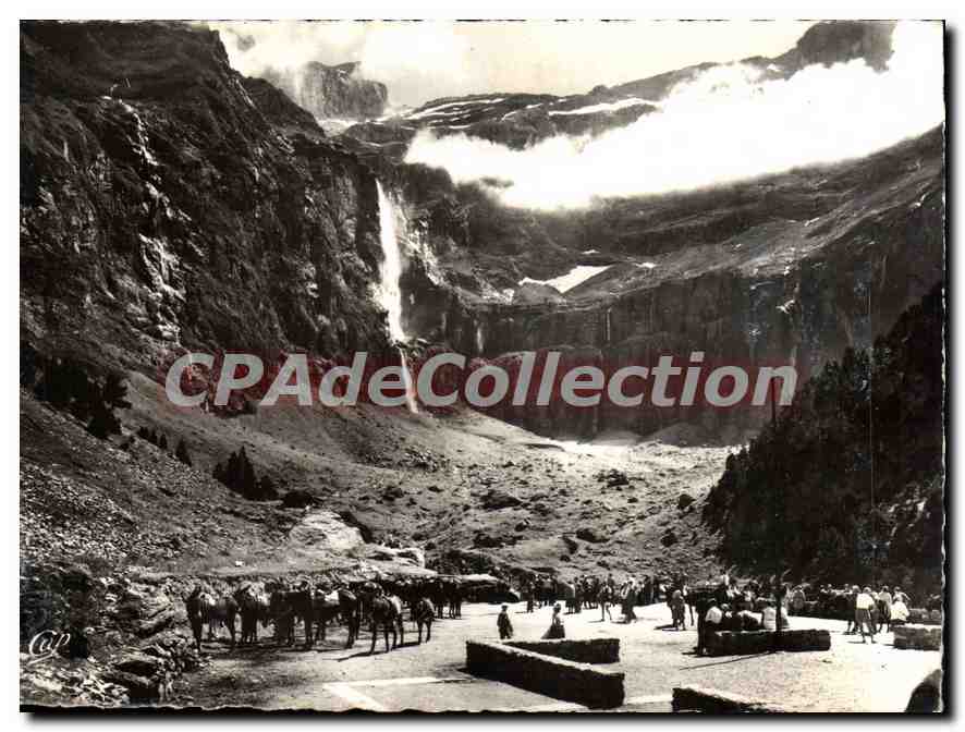 CPSM Gavarnie vue prise de la Terrasse de l'hotel 