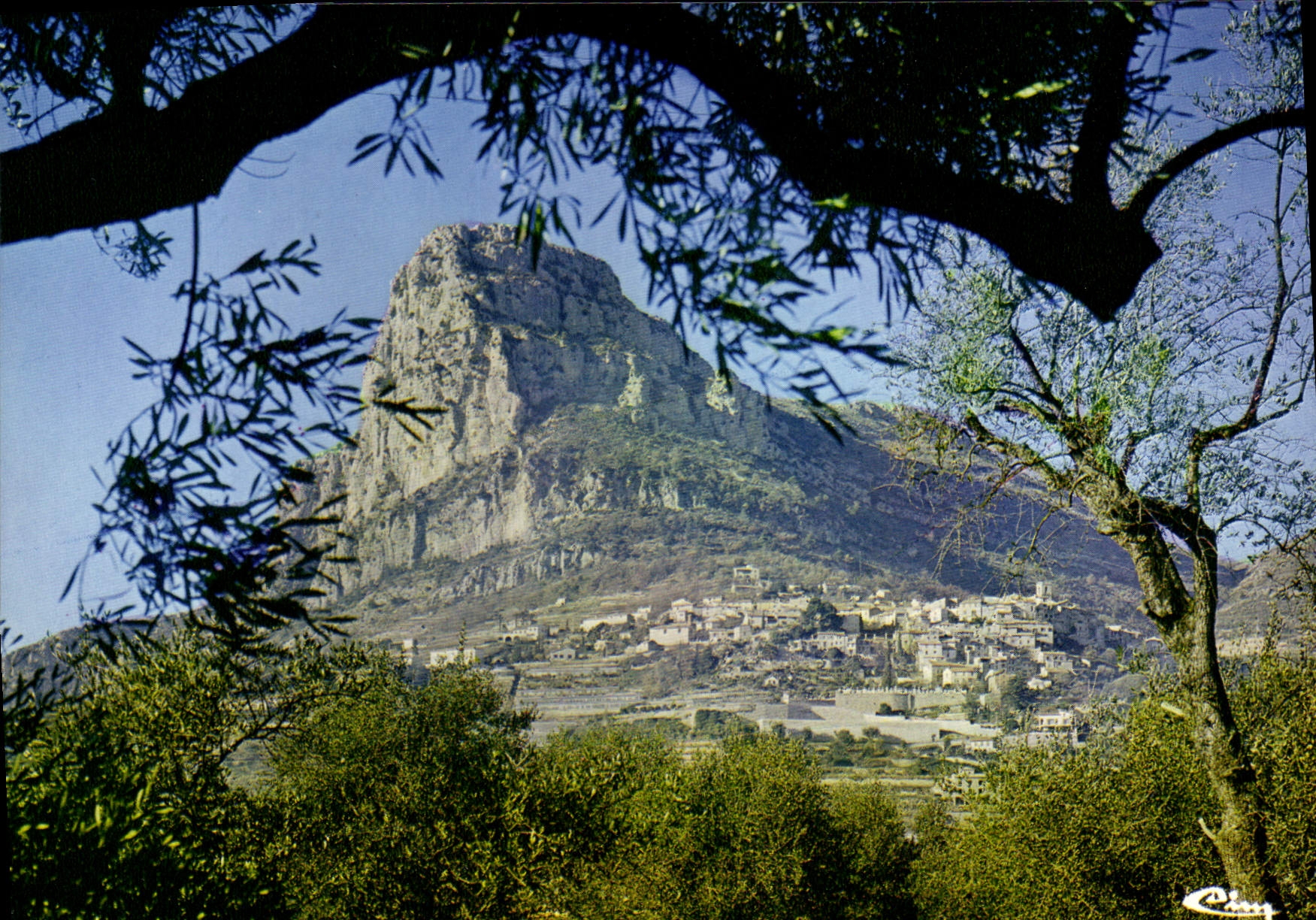 CPSM St Jeannet Alp Mar vue sur le Baou 