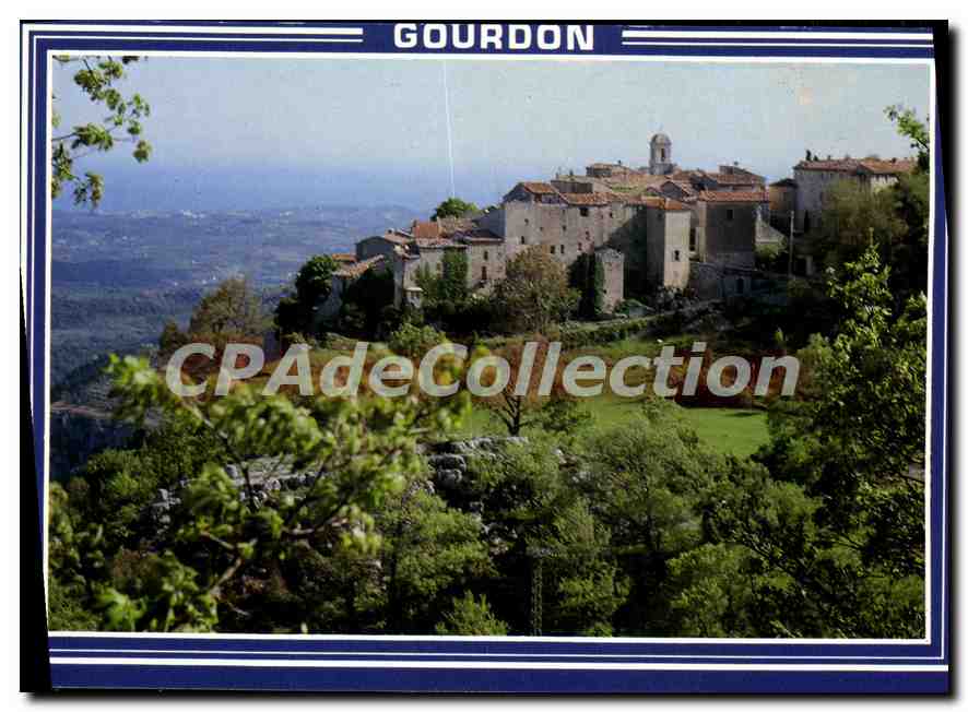 CPSM La Cote d'Azur Gourdon le pittoresque village perche au sommet de la montagne 