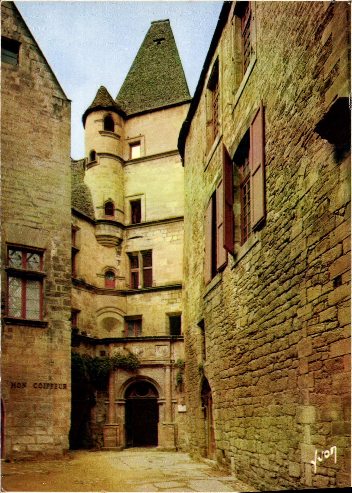 Halbmoderne Ansichtskarte Farben und Licht Frankreich In Perigord Land der Trüffel und Schlösser Sarlat Dordogne Hotel